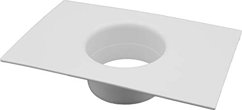 Vent Systems 4'' Inch Air Vent Duct Connector Flange Straight Ventilation Pipe Plastic Ducting Connector Plate For Cooling Heating Ventilation System HVAC 4" inch