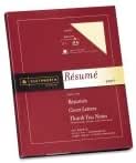 Southworth Premium Weight Resume Paper, 32lbs., 8-1/2" x 11", Ivory