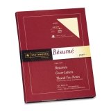 Southworth Premium Weight Resume Paper, 32lbs., 8-1/2" x 11", Ivory