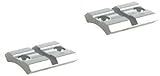 Fits Remington 783 Bolt Action 2-Piece Silver Scope Mount Base Weaver Style CMJ Supply