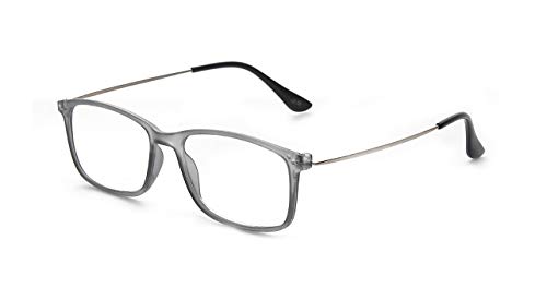 最安値 メガネ 老眼鏡tr90金属フレーム 超軽量 快適な 抗疲労 ブルーライトカット35 おしゃれ メンズ レディース シニアグラス Pcメガネ 灰 1 50 の価格比較