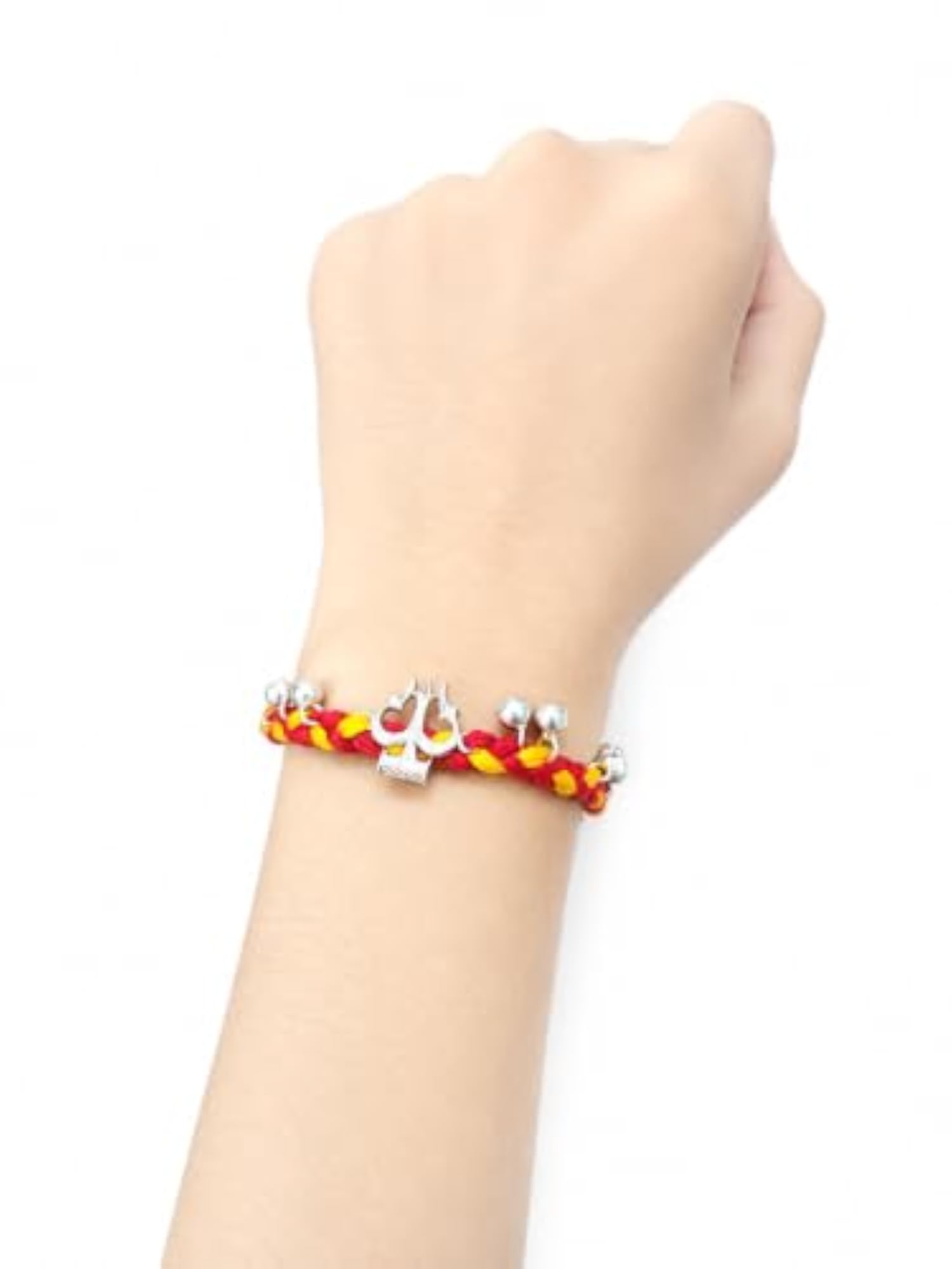 Trishul Rakhi for Brother in Pure 925 Sterling Silver