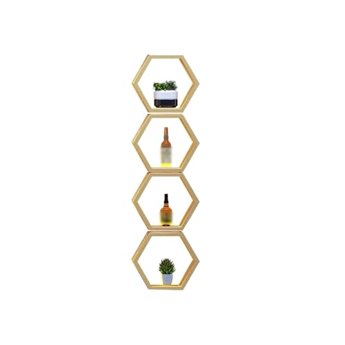 Étagère hexagonale pour bouteilles d'alcool et ambiance bistrot à la maison