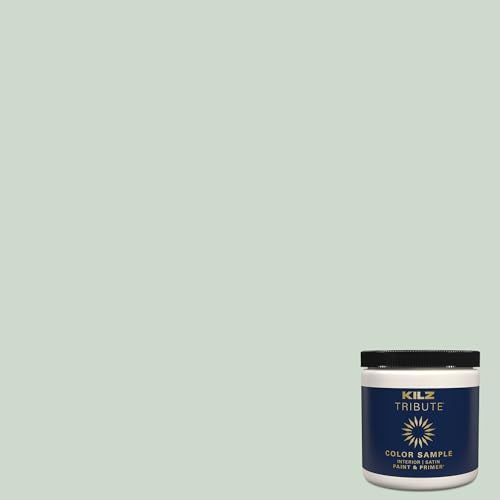 KILZ TRIBUTE Paint & Primer, Interior, Color Sample, Restful Retreat, 8 Ounces