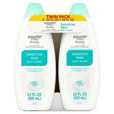 Equate Beauty Sensitive Skin Body Wash, 22 Fl Oz, Twin Pack