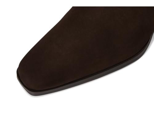 Steve Madden Women's Daney Ankle Boot, Brown Suede, 9.5