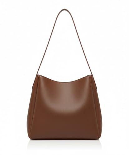 Image of PAVILONN Women Shoulder Purse Office Tote Work Handbag Structured Carry Bag with Large Capacity Travel Satchel Elegant Professional Ladies Fashion Accessory for College Shopping Everyday Use | Premium Leather Bags, Large Capacity Totes, Adjustable Strap Bag, Spacious Office Bags, Lightweight Lady Bag, Elegant Travel Bags