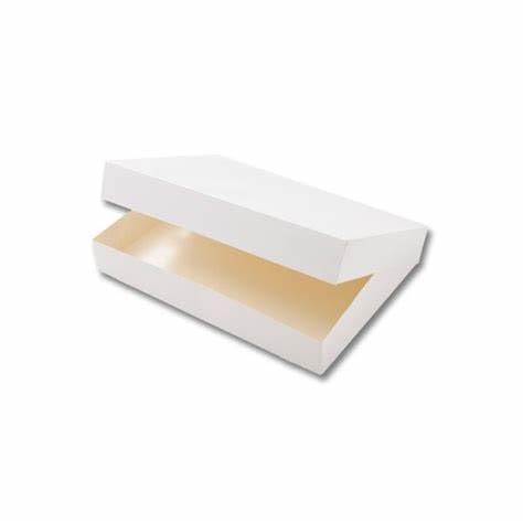 Lot de 25 boîtes traiteur blanche 42x29x6 cm