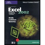 Microsoft Excel 2002 Introductory Concepts & Techniques (02) by Shelly, Gary B - Cashman, Thomas J - Quasney, James S [Paperback (2001)]