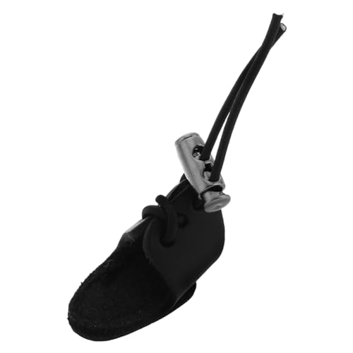 UPKOCH Double Layer Archery Thumb Ring Anti-Slip Finger Guard for Adults Archery Finger Saver Weatherproof Leather Protection Professional Gear