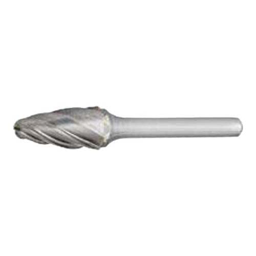 Dormer P7116.0X6.0 Series P711 Carbide Rotary Burr, Ball Nosed Tree, Bright, 8.00mm x 65mm, 6.00 mm x 6.00 mm