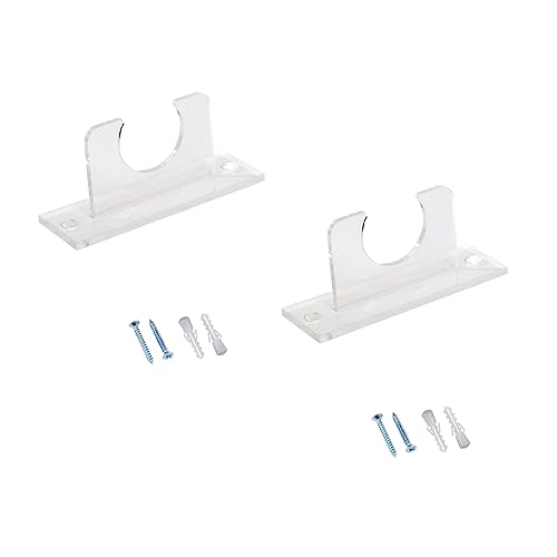 KOMBIUDA Bat Display Rack 2 Pc Acrylic Baseball Bat Holders for Wall Mount Sturdy Smooth Surface