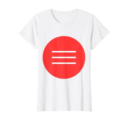 Image of Circle Menu - Select for More. Three Lines, Three dots Value Graphic T-Shirt, Women, White, S