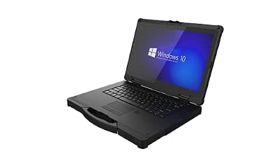 ONERugged 14 inch Rugged Laptop N14T Windows 11 Pro, Heavy Duty Outdoor AI PC, Intel Core Ultra 5 125H, 32GB+256GB, WiFi 6, BT 5.1 Industurial Computer, 1000 Nits 4700mAh+1300mAh Dual Batteries