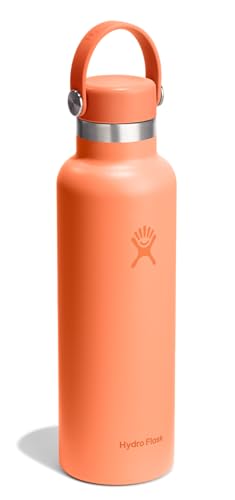 Image of Hydro Flask Water Bottle - Insulated Stainless Steel - Non Spill, Leakproof in 21 Oz Nectar Orange