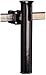 White Poly Square Rail Mount Rod Holder - 1-1/4"