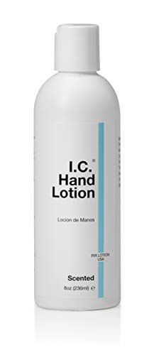 I.C. Hand Lotion, Greaseless Formula with no contaminates Such as Silicone, Lanolin, Glycerin or Mineral Oil. Absorbs Immediately into The Skin. Glove & CHG Compatible, ESD Safe, NSF E4. 8oz