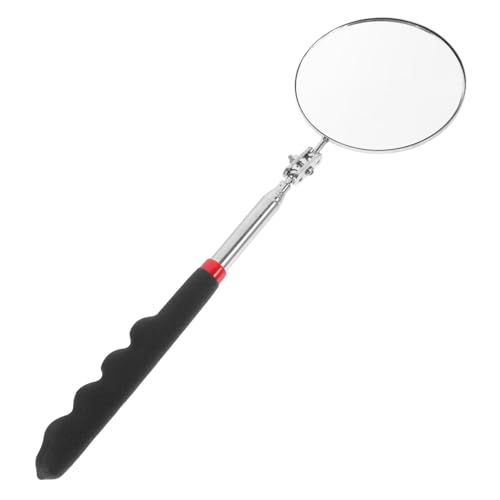 Veemoon Telescoping Inspection Mirror Mirror a Stick Extendable Mechanic Mirror for Vehicle Inspection and Maintenance and Inspection Tool