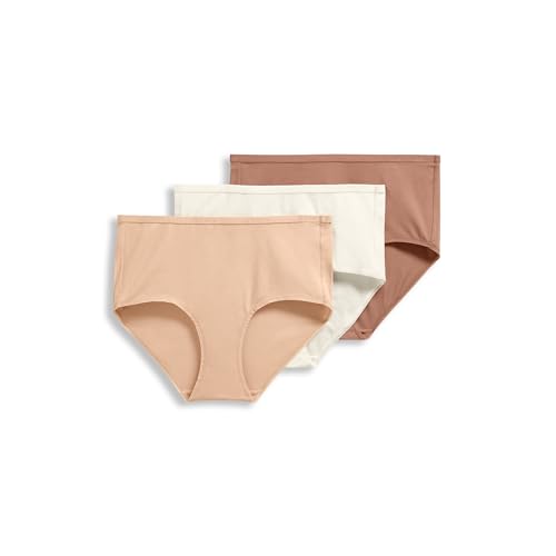 Jockey Women's Underwear Organic Cotton Stretch Logo Modern Brief - 3 Pack