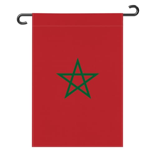 ZDSSM Morocco Garden Flag 12x18 Inch, Moroccan Yard Flag Outdoor Decor