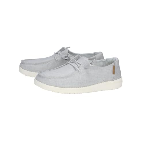Image of HEYDUDE Women's Wendy Chambray | Women's Shoes | Women's Lace Up Loafers | Comfortable & Light-Weight