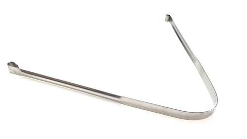 AARNAV Ulyu Ulyoo Uliyu - Raschietto per lingua in rame in acciaio inox, strumento per l'igiene orale dell'alito cattivo (1 pulisci lingua in acciaio inox)