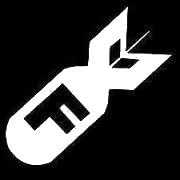 LLI F Bomb Decal Vinyl Sticker|Cars Trucks Vans Walls Laptop| White |5.5 x 5 in|329
