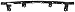 Bumper Reinforcement compatible with Mitsubishi Lancer 08-17 Front Upper Steel Primed