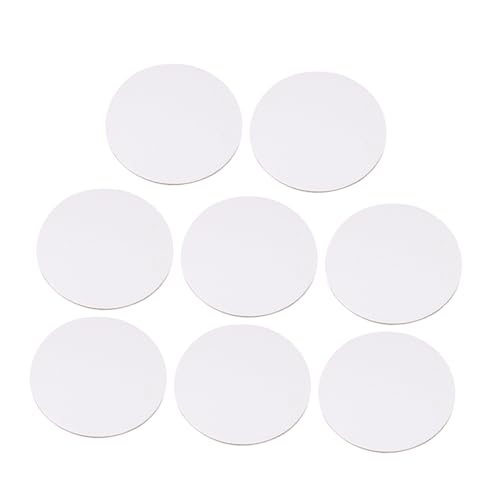 Milisten 8pcs Stretched Round Canvas Boards for Oil Acrylic Painting Blank Canvas Panels for Artists DIY Projects and Craft Parties