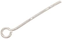 2200Pcs 21Ga Open Eye Pins Silver Plated Steel 0.9-Inch Beading Supplies