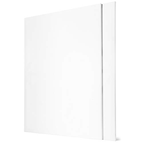 Academy Art Supply 36x48” Stretched White Blank Canvas, Value Pack of 2, Primed, 100% Cotton for Painting, Acrylic Pouring, Oil Paint & Wet Art Media, Canvases for Artist - Thumbnail 2