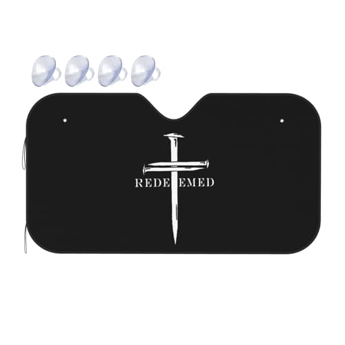 Parasol de coche delantero Jesucristo y cruz protector térmico de parabrisas