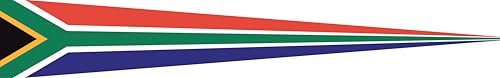 Drapeau Afrique du Sud multicolore petit format 60 x 40 cm extérieur - 2
