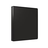 Staples Economy 1 1/2-inch 3-Ring View Binders, Black, 24/Carton (23727/21687VS)