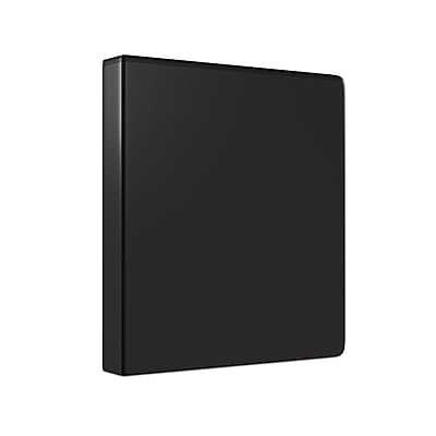 Staples Economy 1 1/2-inch 3-Ring View Binders, Black, 24/Carton (23727/21687VS)