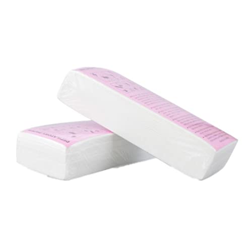 Tiras de cera para depilación, 100 unidades de papel depilatorio desechable para rostro y cuerpo