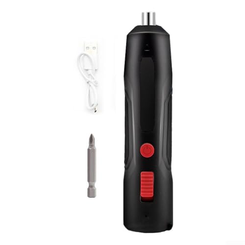 Feegow Elektrischer Akkuschrauber, 250 U/min, Rutschfestes Mini-Elektro-Schraubendreher-Set für den täglichen & leichten industriellen Gebrauch(A)