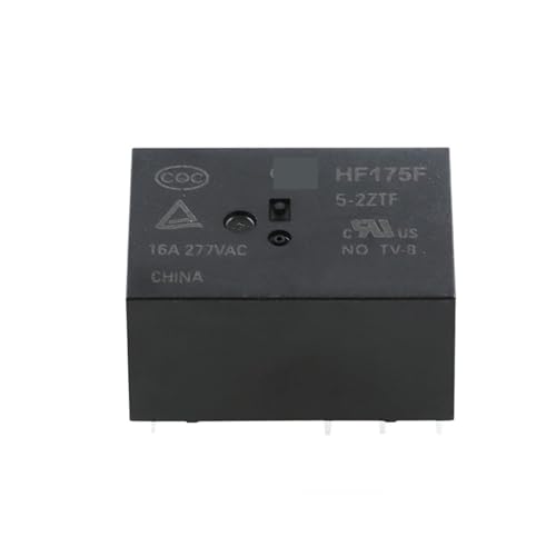 Relé HF175F-12-2HTF de 6 pines para placas de circuito y proyectos de electrónica 16A