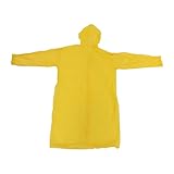 MAMJENNI Chubasquero reutilizable para adultos, película de perlas de alta elasticidad, portátil, ligero, plegable, impermeable, resistente al viento, con capucha, tamaño para (Amarilla)