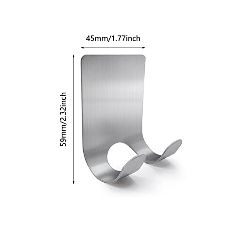 Amacoam Rasierhalter Dusche Ohne Bohren Rasiererhalter Wand Kleben Rasier Halterung Herren Wandmontage Selbstklebend Ohne Bohren Dusche Haken FüR Rasierer, Handtuch, KüChen Und Badezimmer (4pc) - Image 3