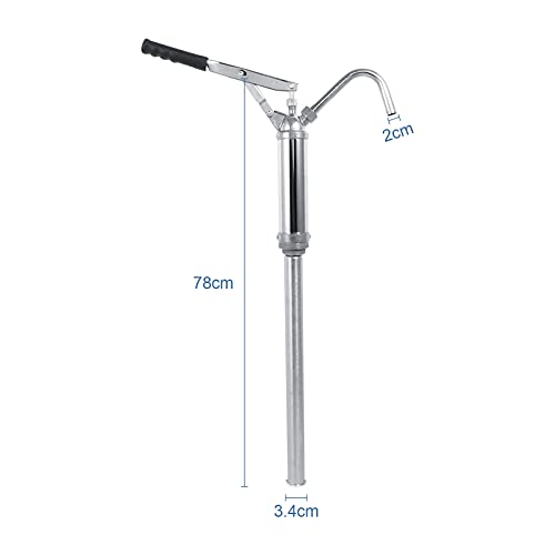 Ejoyous Hand Pump, Lever Action Barrel Drum Pump, Manual Diesel Oil Transfer Extractor, Professional Hand Pump for Oil Drums