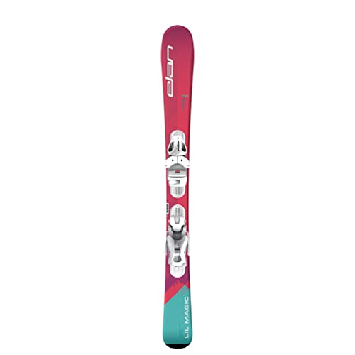 Elan Kids' Lil Magic QS Skis w/EL 4.5 GW Shift White Bindings 2022 130