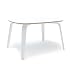 OEUF Play Table White | Modern Kids Activity Table with Scratch-Resistant Top | Bent Baltic Birch Plywood | Non-Toxic, Finish | Made in Europe