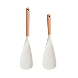 Silikon-Spatel-Set, Pfannenwender mit Holzgriff, antihaftbeschichtet, für Apartment, Grill, Chef,...