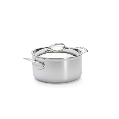 De Buyer - Faitout en inox 5 couches AFFINITY avec couvercle en inox - 24 cm - Fabriquée en France,...