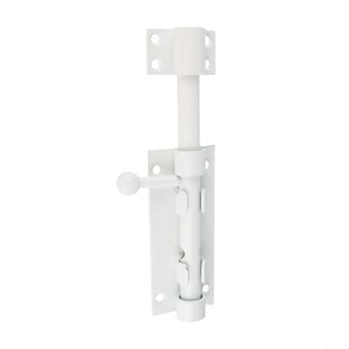 Hosrivae Cerrojo de puerta deslizante de acero inoxidable, 158 mm, cerradura de puerta resistente para puertas de madera, placa de perno forjada gruesa, seguro para dormitorio o uso al aire libre