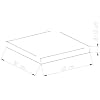 Lot De 2 Coussins Extérieurs 50x50x8 Cm Vert/Jaune - Résistants UV Chicreat