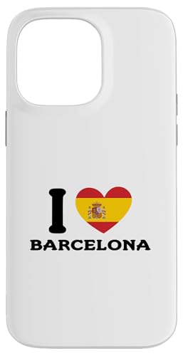 I Love Barcelona Spain Heart �X�y�C������ �X�}�z�P�[�X iPhone 14 Pro Max �p