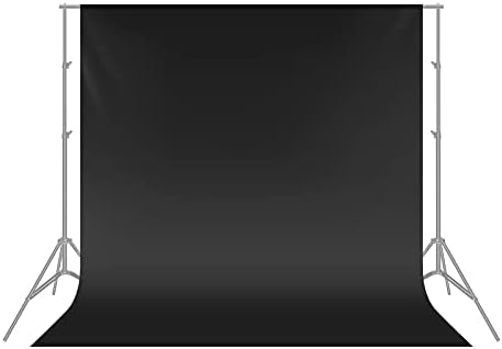 NEEWER 6x9 feet/1.8x2.8m Photo Studio 100% Pure Polyester Collapsible Backdrop Background for Photography, Video and Television (Backdrop Only) - Black