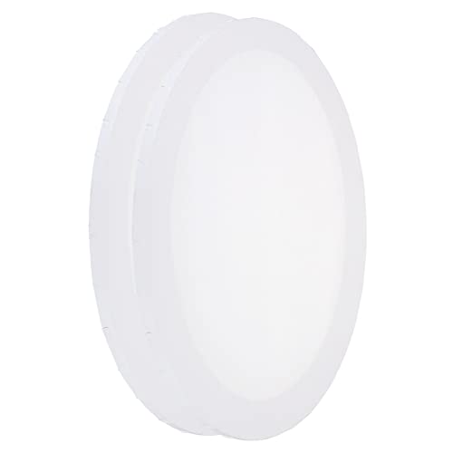 PATIKIL Paint Canvases Panel for Painting, 2 Pack 12x16 Inch Oval Wood Frame Stretched Blank Art Board Panels for Acrylic, Oil, Tempera Painting, White